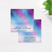 Lila Blauer Nebel Galaxy Glitzer Necklace Display (Schreibtisch)