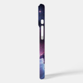 Lila-Blauer Nebel mit Sternen Case-Mate iPhone Hülle (Rückseite / Links)