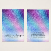 Lila blauer Nebelgalaxie-Glitzer (Vorne & Hinten)