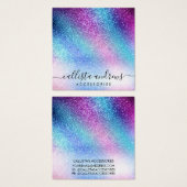 Lila blauer Nebelgalaxie-Glitzer (Vorne & Hinten)