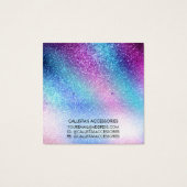 Lila blauer Nebelgalaxie-Glitzer (Rückseite)