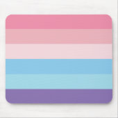 Lila blauer Rosa Streifen Mousepad (Vorne)