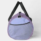 Lila Blauer Schmetterling Kaleidoskop Violet groß Duffle Bag (Rechts)