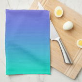 Lila, blauer und grüner Hintergrund Geschirrtuch (Viertel Falte)