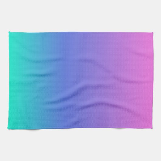 Lila, blauer und grüner Hintergrund Geschirrtuch (Horizontal)