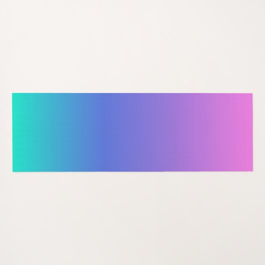 Lila, blauer und grüner Hintergrund Yogamatte (Rückseite (Horizontal))