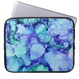 Lila-blaues abstraktes Bild Laptopschutzhülle