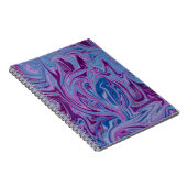 Lila-blaues abstraktes Bild Notizblock (Rechte Seite)