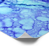 Lila-blaues abstraktes Bild Poster (Ecke)