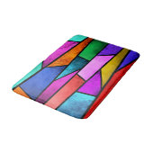 Lila blaues , Aquamarines Bath Mat Badematte (Schrägansicht)