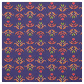 Lila blaues Folkloremuseum Blume Gemütliches & rus Stoff (Muster)