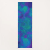 Lila blaues Grünelegantes Watercolor-Muster Yogamatte (Vorderseite)