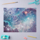 Lila blaues Himmelsmuster Seidenpapier (Basteln)