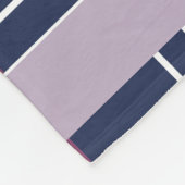 Lila blaues Kariertes Tartan Prüfmuster Fleecedecke (Ecke)