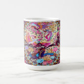 Lila Blaues Perserblumen Blume Peacock Kaffeetasse (Mittel)