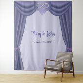 Lila blaues Silber Unendlichkeit - Hintergrund für Wandteppich (Beispiel)