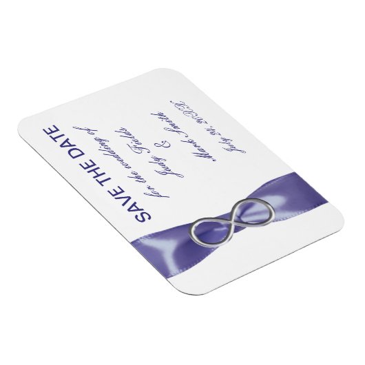 Lila blaues Silber Unendlichkeit Speichern Sie das Magnet (Rechte Seite)