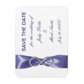 Lila blaues Silber Unendlichkeit Speichern Sie das Magnet (Vertikal)