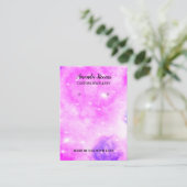 Lila blaues Sparkle-Chic-Ohrendisplay Visitenkarte (Stehend Vorderseite)