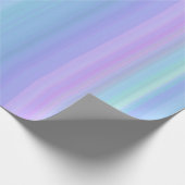 Lila blaues Türkis-Grün-Pastellverpackungs-Papier Geschenkpapier (Ecke)