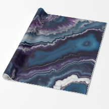 Lila blaues weißes Agate-Marmordesign