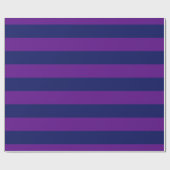 Lila, blaues XL-Streifen-Muster V Geschenkpapier (Flach)
