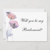 Lila Blaumohn als Überbrückungshilfe Einladung (Vorderseite)