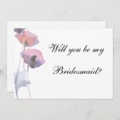 Lila Blaumohn als Überbrückungshilfe Einladung (Vorne/Hinten)