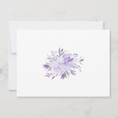 Lila Blautönen Save the Date (Rückseite)