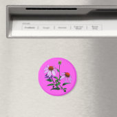 Lila Blende auf rosa Magnet (In Situ (Geschirrspüler))