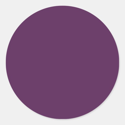 Lila Blende bei fester Farbe Runder Aufkleber (Vorderseite)