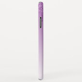 Lila Blende | Luxus Sparkle Glitzer Monogram Case-Mate iPhone Hülle (Hinten/Rechts)