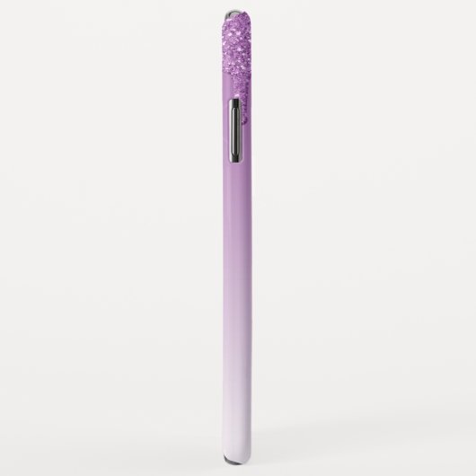 Lila Blende | Luxus Sparkle Glitzer Monogram Case-Mate iPhone Hülle (Hinten/Rechts)