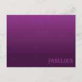 Lila Blende Postkarte (Vorderseite)