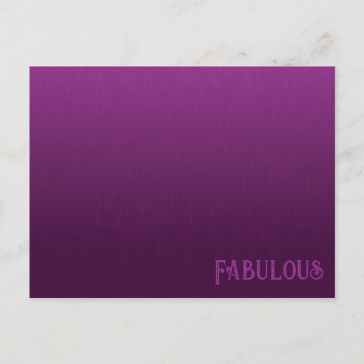 Lila Blende Postkarte (Vorderseite)