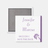 Lila Blende speichert das Datumsfenster Magnet (Vorderseite/Rückseite)