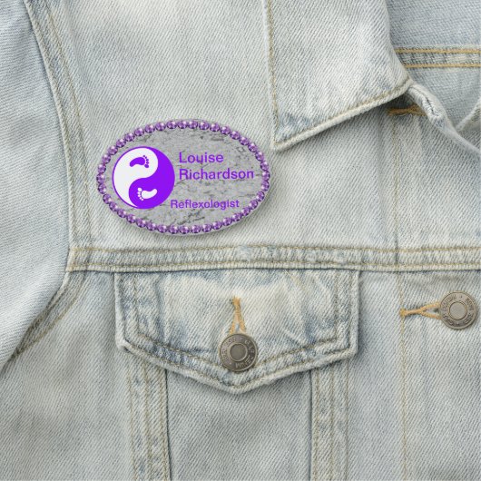 Lila BlindNAME TAG Namensschild (Beispiel)