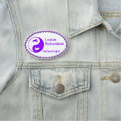 Lila BlindNAME TAG Namensschild (Beispiel)