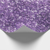 Lila Bling-Geschenkpapier Geschenkpapier (Ecke)