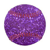 Lila Bling Girly Glam Funkelnd Baseball (Vorderseite)