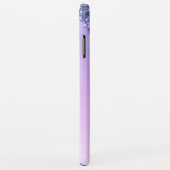 Lila Bling Luxury Sparkle Glitzer Monogram Case-Mate iPhone Hülle (Hinten/Rechts)