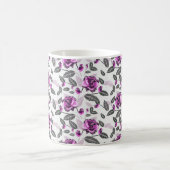 Lila Bliss Floral Design Kaffeetasse (Mittel)