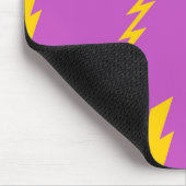 Lila Blitz Hintergrund Y2K-Muster Mousepad (Ecke)