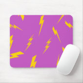 Lila Blitz Hintergrund Y2K-Muster Mousepad (Mit Mouse)