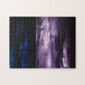 Lila Blitz nachts Puzzle (Horizontal)