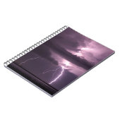 Lila Blitz Notizblock (Linke Seite)