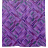 Lila Block Design Duschvorhang (Vorderseite)
