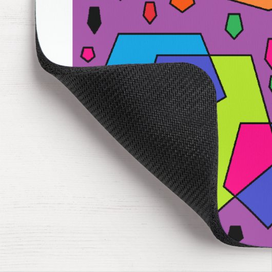 lila Blöcke Mousepad (Ecke)