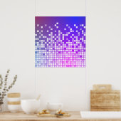 Lila Blöcke Poster (Küche)
