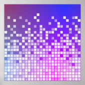 Lila Blöcke Poster (Vorne)